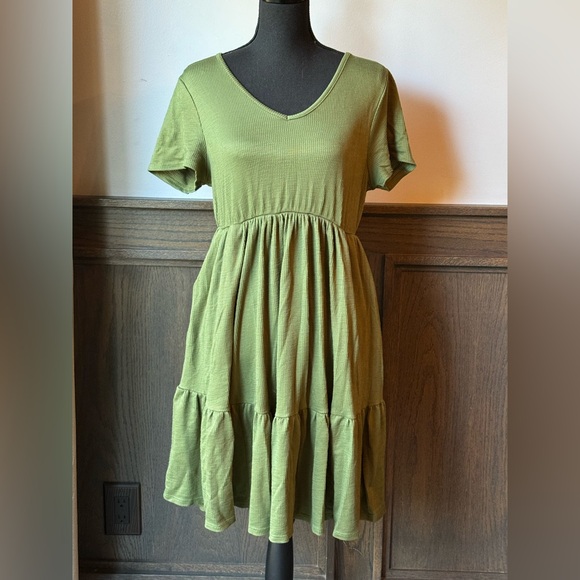 torrid Dresses & Skirts - TORRID Size 00 Mini Rib Knit Babydoll Skater Dress 6049E1M